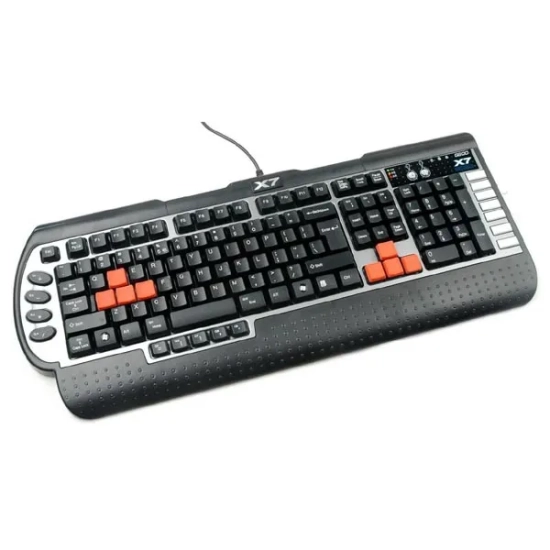 Klawiatura A4Tech przewodowa (USB) CZ, czarna G800V