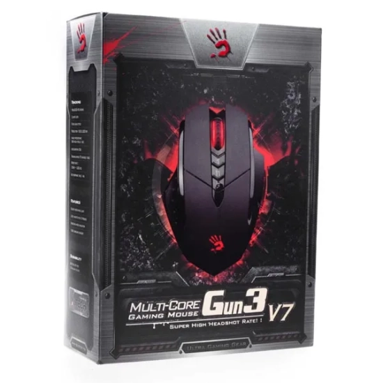 Mysz komputerowa A4Tech Bloody V7 przewodowa, czarna, 3200 DPI V7MA