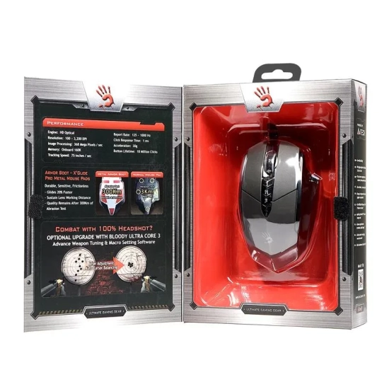 Mysz przewodowa gamingowa A4Tech Bloody V7m A4TMYS43940 czarna