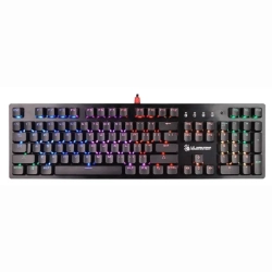 Klawiatura A4Tech przewodowa (USB) CZ, czarna mechaniczna B820R