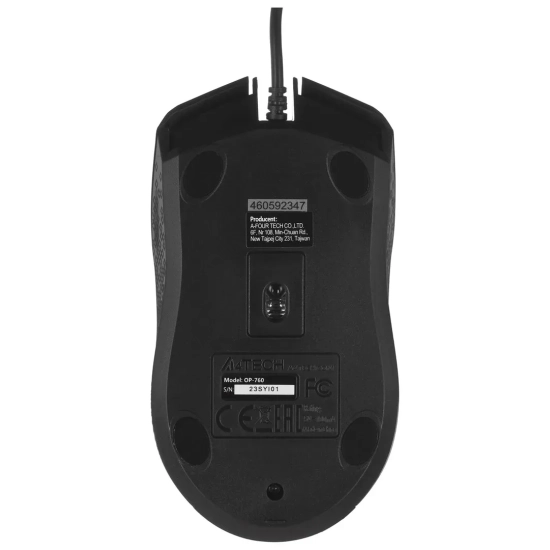 Mysz przewodowa A4Tech OP-760 USB 1200 DPI czarna