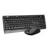Zestaw klawiatury i myszy A4Tech, bezprzewodowy FG1012S-BK
