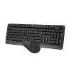 Zestaw klawiatury i myszy A4Tech, bezprzewodowy FG1012S-BK