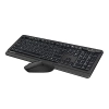 Zestaw klawiatury i myszy A4Tech, bezprzewodowy FG1012S-BK