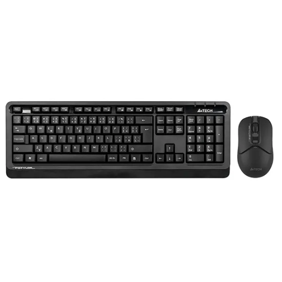 Zestaw klawiatury i myszy A4Tech, bezprzewodowy FG1012S-BK