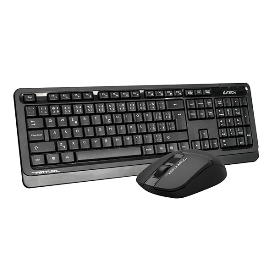 Zestaw klawiatury i myszy A4Tech, bezprzewodowy FG1012S-BK