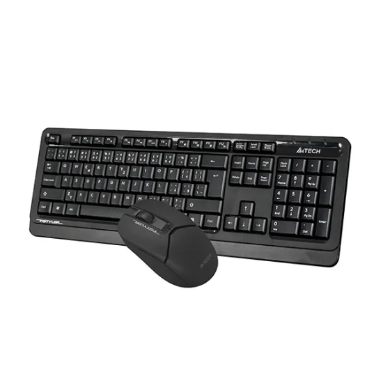 Zestaw klawiatury i myszy A4Tech, bezprzewodowy FG1012S-BK