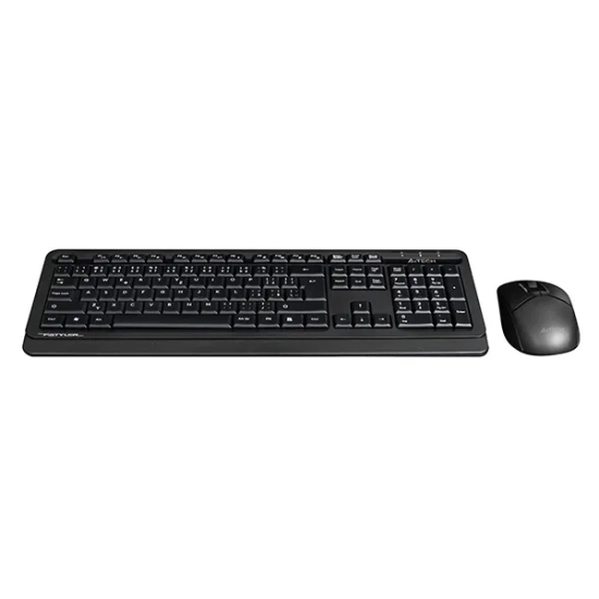 Zestaw klawiatury i myszy A4Tech, bezprzewodowy FG1012S-BK