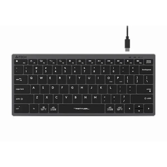 Klawiatura A4Tech FX51 przewodowa (USB) CZ, szara FX51-GY