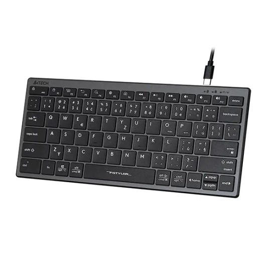 Klawiatura A4Tech FX51 przewodowa (USB) CZ, szara FX51-GY