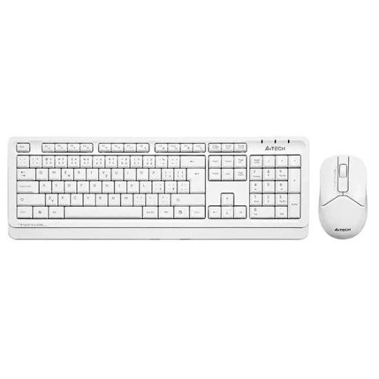 Zestaw klawiatury i myszy A4Tech FG1012, bezprzewodowy FG1012-WH