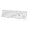 Klawiatura A4Tech FX50 przewodowa (USB) CZ, biała FX50-WH