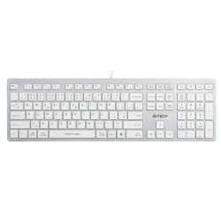 Klawiatura A4Tech FX50 przewodowa (USB) CZ, biała FX50-WH