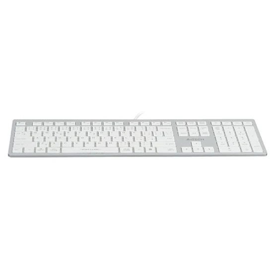 Klawiatura A4Tech FX50 przewodowa (USB) CZ, biała FX50-WH