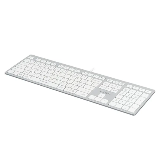 Klawiatura A4Tech FX50 przewodowa (USB) CZ, biała FX50-WH