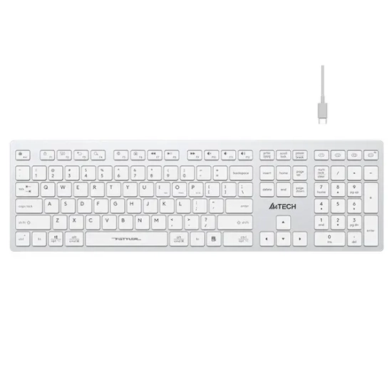 Klawiatura bezprzewodowa A4Tech FBX50C-WH biała