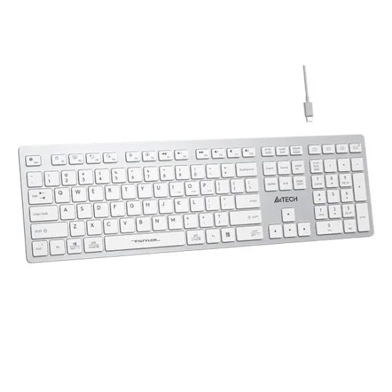 Klawiatura bezprzewodowa A4Tech FBX50C-WH biała