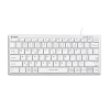Klawiatura A4Tech FX51 przewodowa (USB) CZ, biała FX51-WH