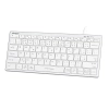 Klawiatura A4Tech FX51 przewodowa (USB) CZ, biała FX51-WH