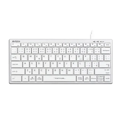 Klawiatura A4Tech FX51 przewodowa (USB) CZ, biała FX51-WH