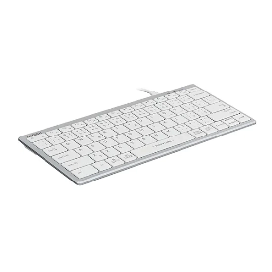 Klawiatura A4Tech FX51 przewodowa (USB) CZ, biała FX51-WH