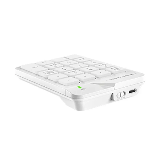Klawiatura A4Tech FStyler FGK21C numeryczna bezprzewodowa biała FGK21C-WH