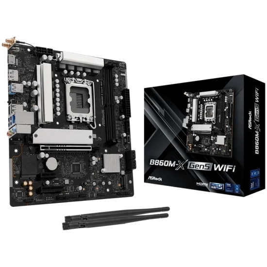 Płyta główna ASRock B860M-X Gen5 WiFi Micro-ATX LGA1851 DDR5
