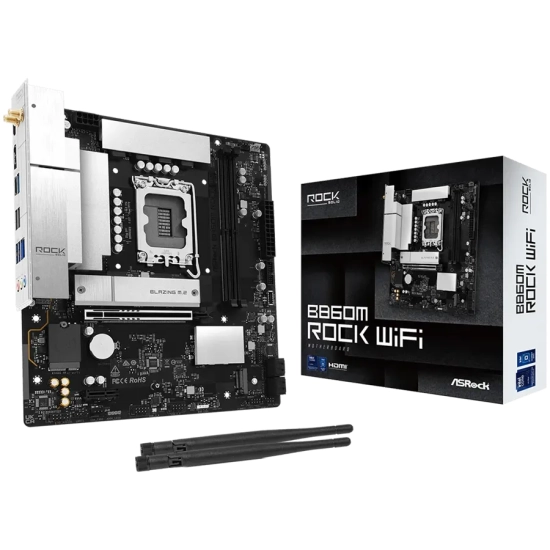 Płyta główna ASRock B860M Rock WiFi Micro-ATX LGA1851 DDR5