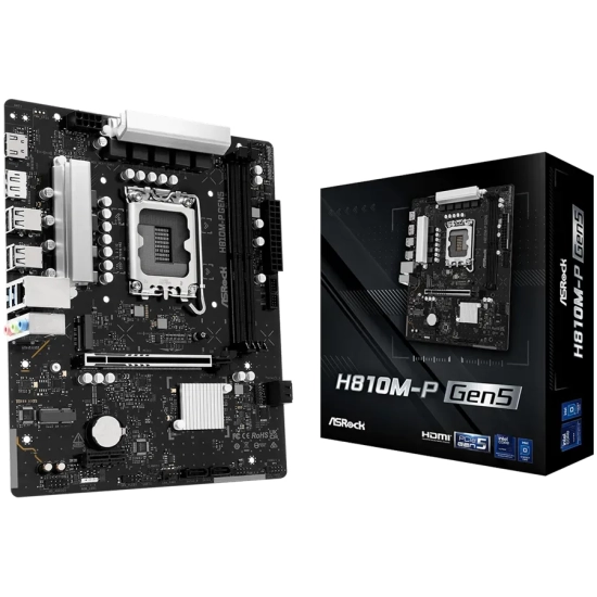 Płyta główna ASRock H810M-P Gen5 Micro-ATX LGA1851 DDR5