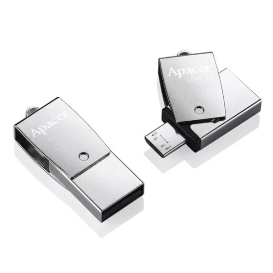 Apacer Pendrive AH750 64 GB Micro-USB/USB-A AP64GAH750S-1