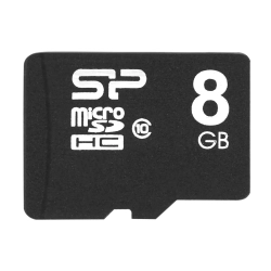 Karta pamięci Silicon Power 8GB microSDHC Class 10, dokładny wariant SP008GBSTH010V10SP.