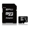 Karta pamięci Silicon Power Elite 8 GB, format microSDHC, model SP008GBSTHBU1V10SP, kolor czarny.