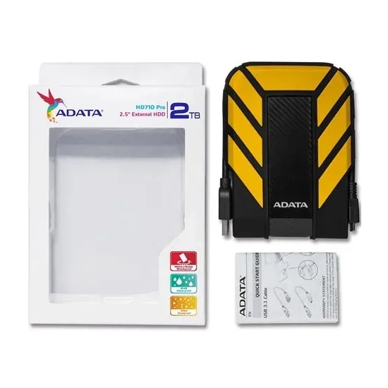 Adata Dysk HDD HD710 Pro 2 TB czarno-żółty