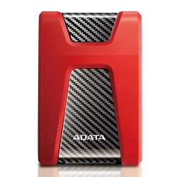 Zewnętrzny dysk HDD ADATA HD650 2 TB w kolorze czerwonym, wariant AHD650-2TU31-CRD.