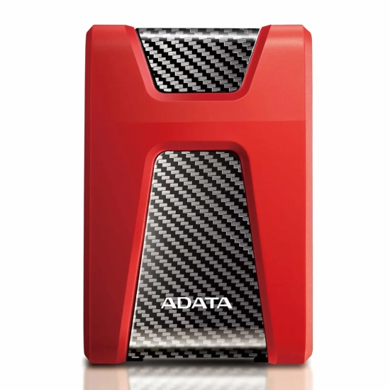 Zewnętrzny dysk HDD ADATA HD650 2 TB w kolorze czerwonym, wariant AHD650-2TU31-CRD.