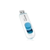 Pendrive ADATA C008 64 GB (AC008-64G-RWE) w wariancie niebiesko-biały, z konstrukcją złącza: wysuwane.