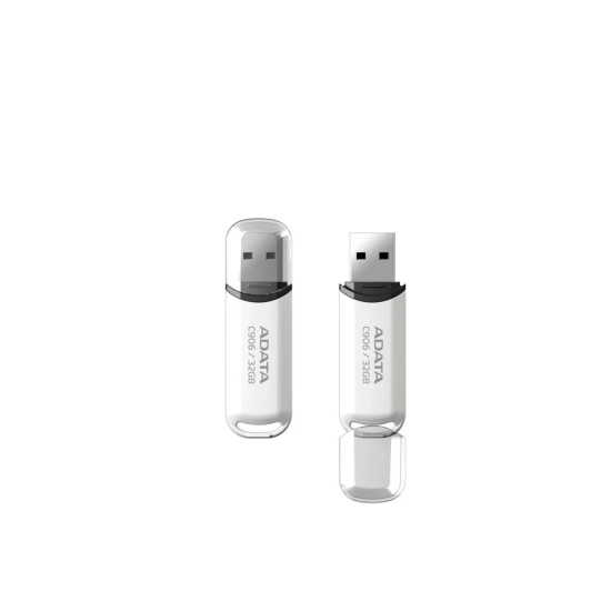 Pendrive ADATA C906 32 GB w kolorze biały, wariant z USB-A.