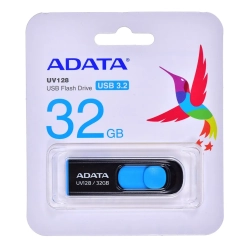 Pendrive ADATA UV128 32 GB w kolorze czarno-niebieski, wariant z USB-A.