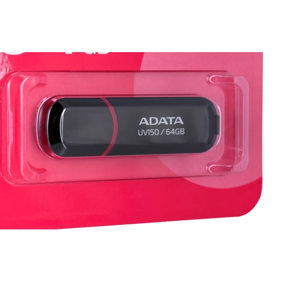 Adata Pendrive UV150 64 GB USB 3.2 AUV150-64G-RBK