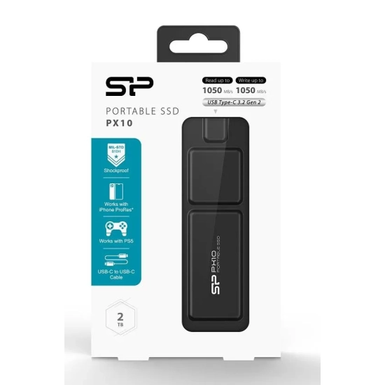 Silicon Power Dysk SSD PX10 2 TB USB-C 1050 MB/s