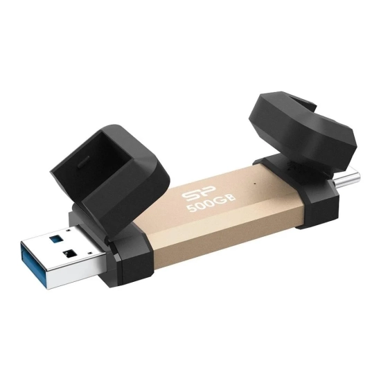 Silicon Power DS72 500 GB External SSD USB-A USB-C 1050/850 MB/s Gold