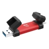 Silicon Power Dysk SSD DS72 1 TB USB-C USB-A czerwony