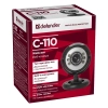 Kamera internetowa DEFENDER C-110, czarno-szara 0,3 Mpix, USB 2.0 63110