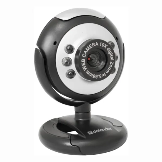 Kamera internetowa DEFENDER C-110, czarno-szara 0,3 Mpix, USB 2.0 63110