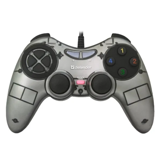 Gamepad DEFENDER Zoom, 10 przycisków, USB, szary, z wibracjami 64244