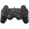Gamepad DEFENDER Omega, 12 przycisków, USB, czarny, z wibracjami 64247