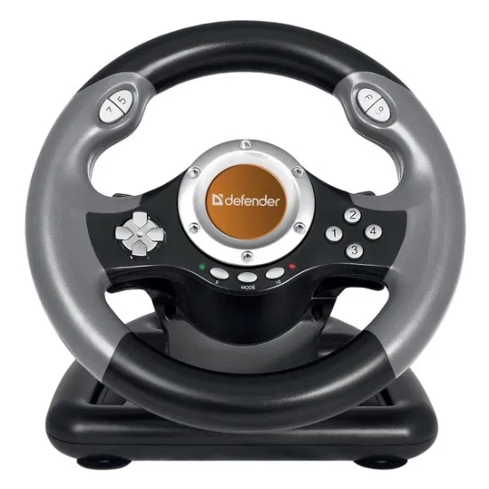 Kierownica do gier DEFENDER CHALLENGE MINI LE, USB, czerwono-czarna 64351
