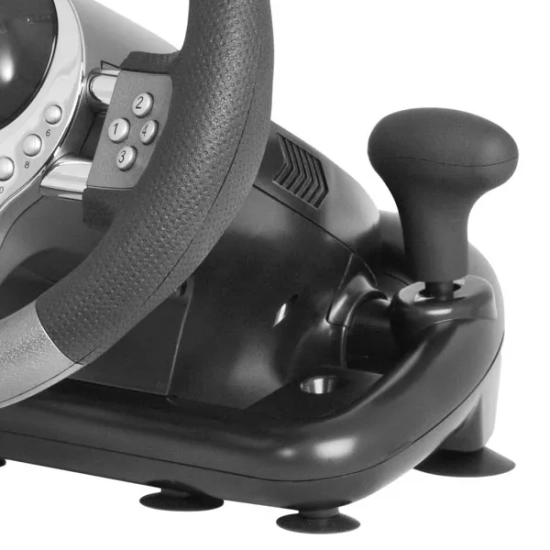 Kierownica do gier DEFENDER FORSAGE GTR, 12, USB, czarno-szara 64367