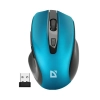 Mysz bezprzewodowa Defender PRIME MB-053 1600 DPI turkusowa