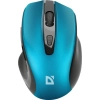 Mysz bezprzewodowa Defender PRIME MB-053 1600 DPI turkusowa
